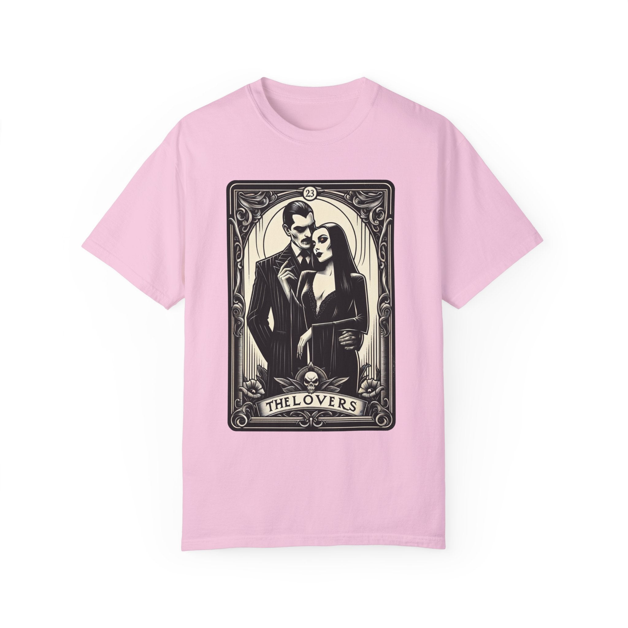 The Lovers Morticia & Gomez Tarot Card Comfy Tee