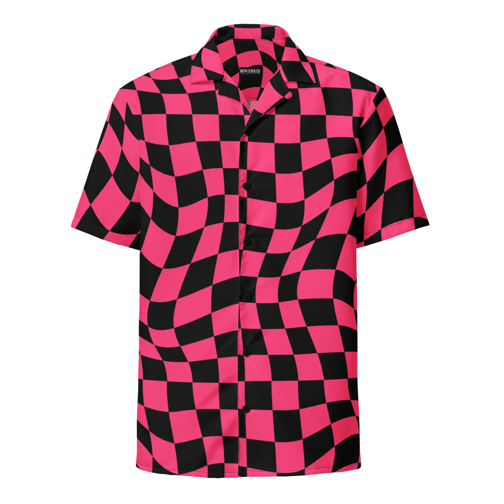 Twisted Tiles Checkerboard Button Up Shirt - Blackthorn 31
