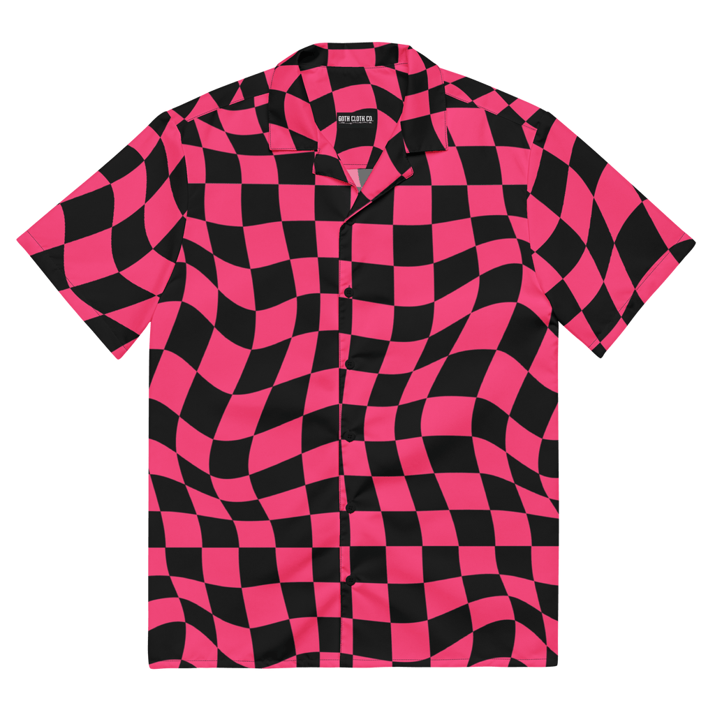 Twisted Tiles Checkerboard Button Up Shirt - Blackthorn 31