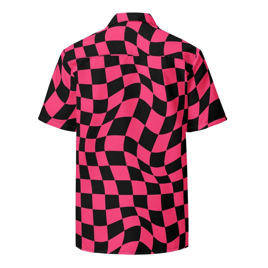 Twisted Tiles Checkerboard Button Up Shirt - Blackthorn 31