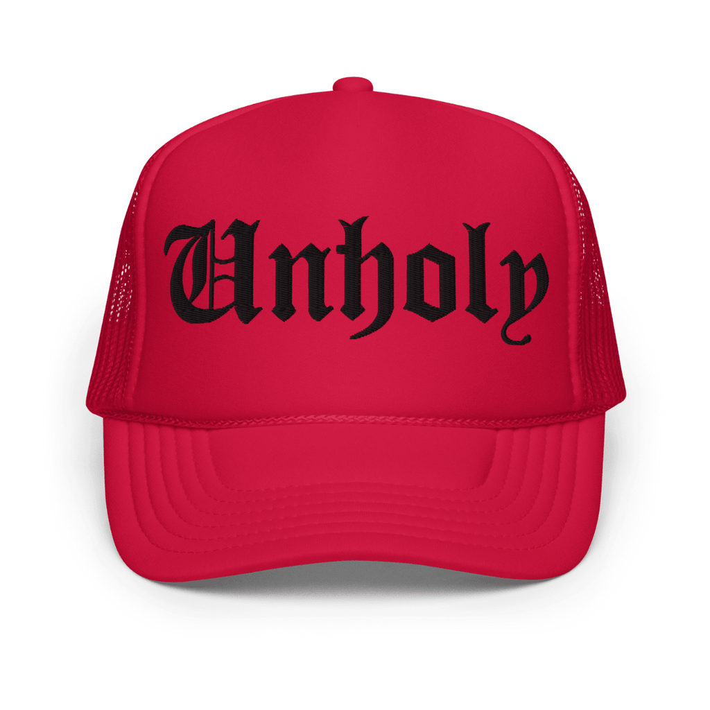 Unholy Embroidered Foam Trucker Hat - Blackthorn 31