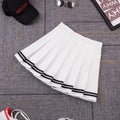 Y2K High Waist Pleated Mini Skirt – Kawaii Preppy Striped Style - Blackthorn 31