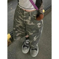 Camouflage Wide-Leg Denim Shorts – Y2K Vintage Streetwear - Blackthorn 31